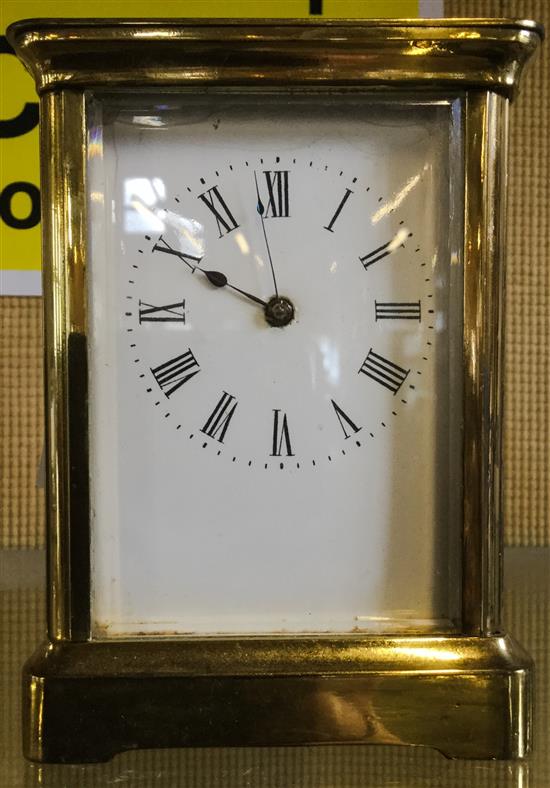 Brass carriage clock